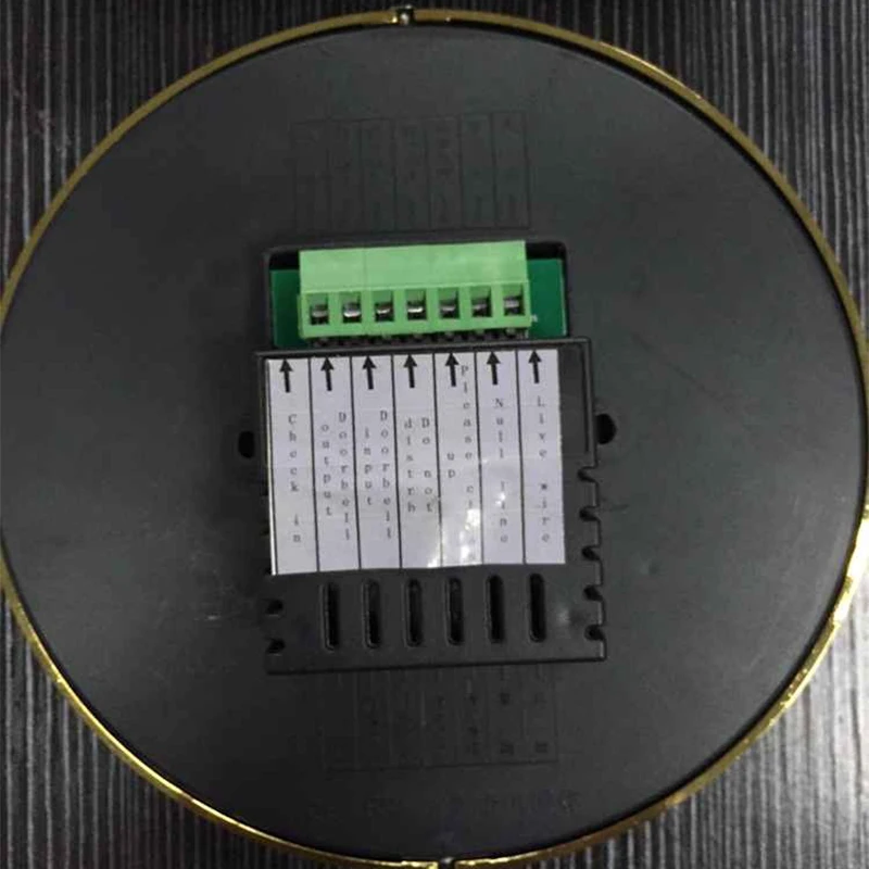 Сенсорный дверной Звонок переключатель отель круглая электронная дверная