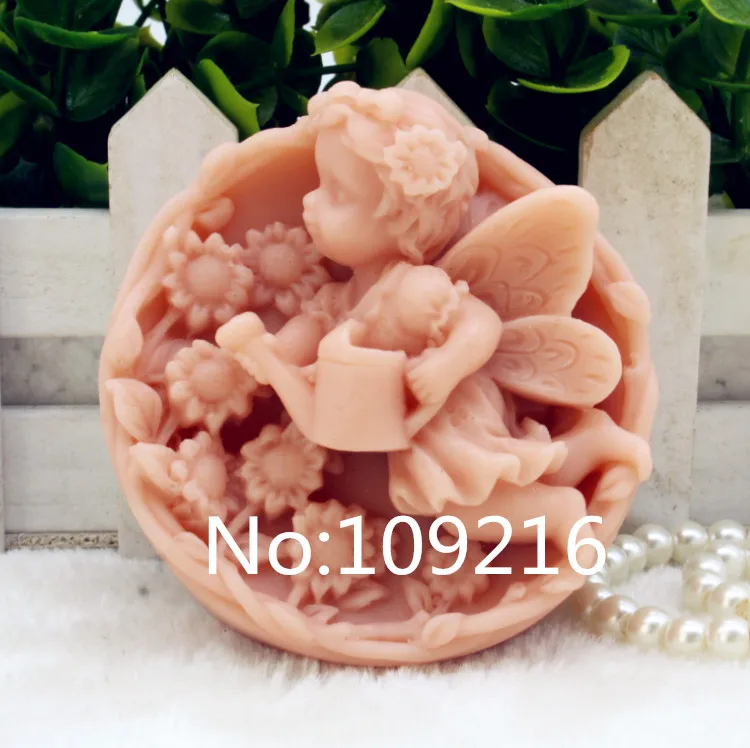 Новый продукт! 1 шт. детские водные цветы (zx195) силиконовая форма для мыла ручной