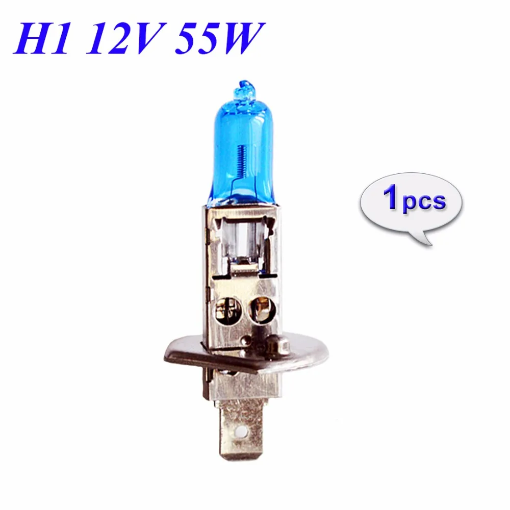 Hippcron 12V 55W H1 ксеноновый темно-синий 5000K кварцевый стеклянный супер белый