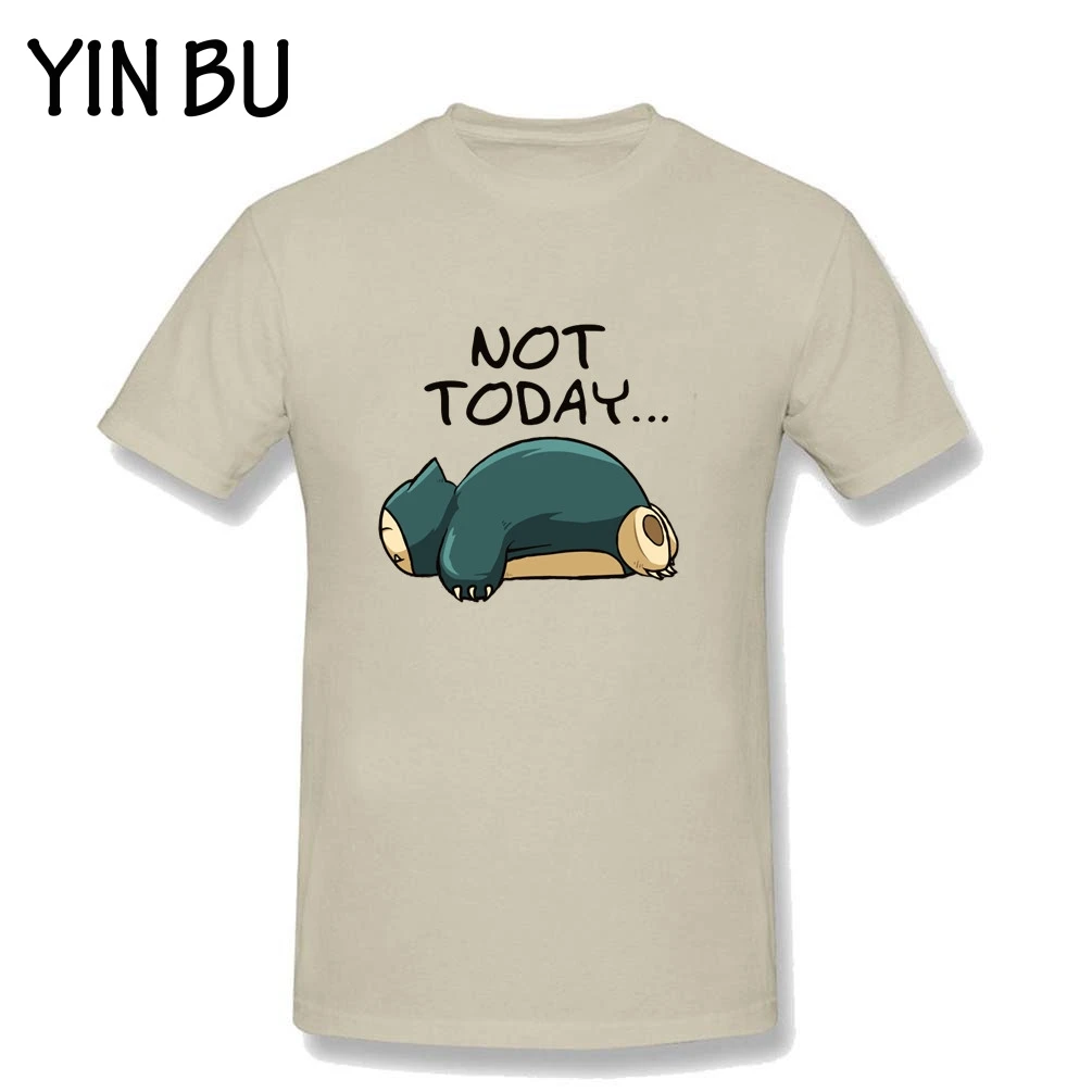 Футболки Snorlax Покемон кроссовер Zelda Poke Not Today мужские белые футболки с короткими