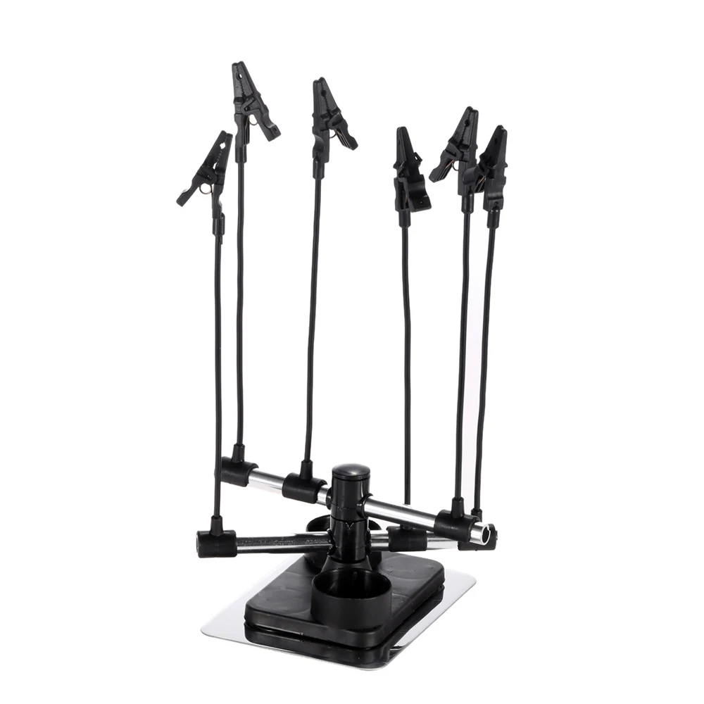 Профессиональный держатель для аэрографа с 6 зажимами модель хобби зажим
