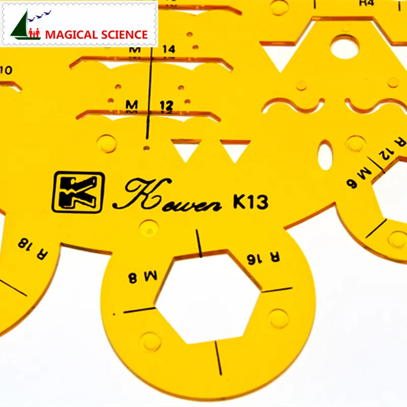 Пластиковый шаблон для рисования орехов мягкая гибкая машинка линейка электрика