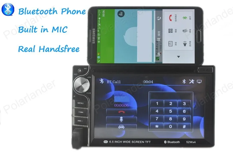 7 languages 6.5 inch 2 Din radio cassette playerBluetooth Car Radio Player RDS/FM/AM/MP4/USB/SD DVD MP4 MP5 | Автомобили и