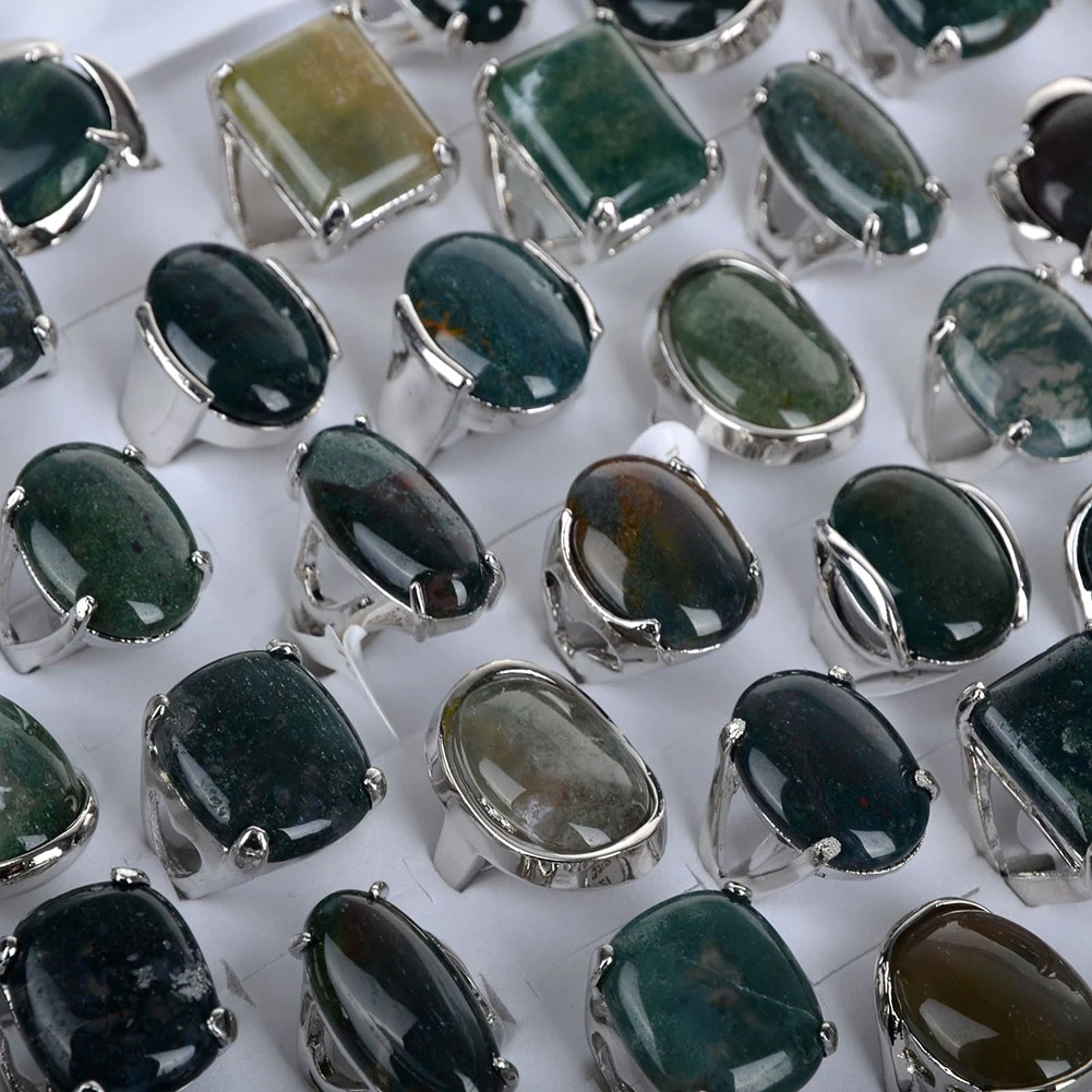 10 шт./лот тибетское серебро цвет кольца с настоящими Австрийскими кристаллами