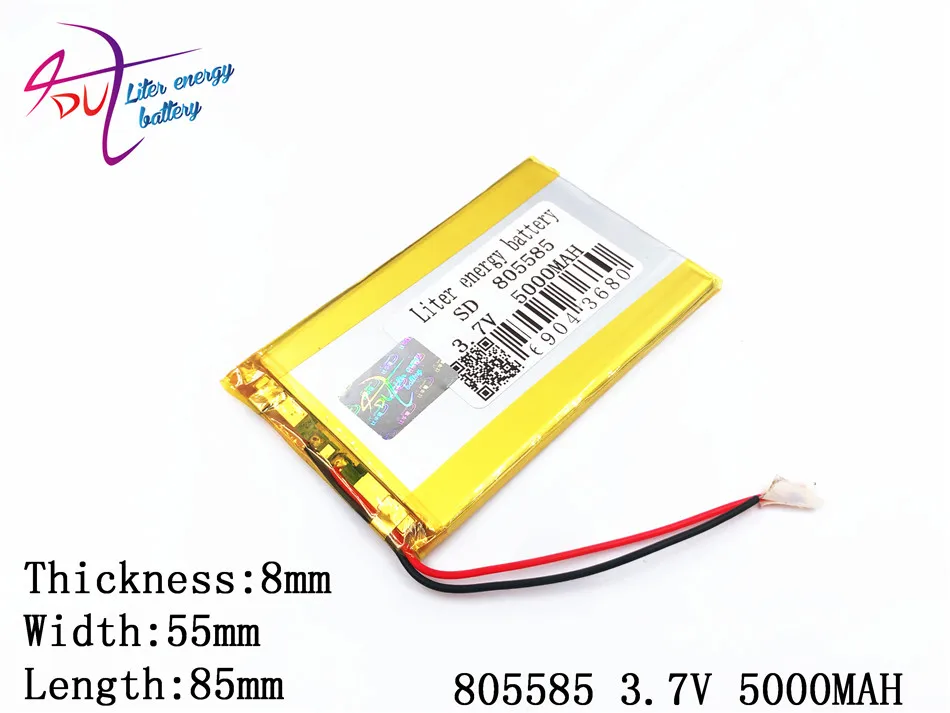 Лучший аккумулятор бренд 3 7 V 5000 mAH 805585 полимер литий-ионный/литий-ионный для