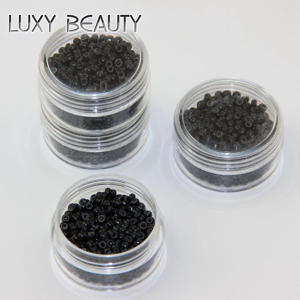500pcs Silicone Hair Beads Nano Ring Micro Beads Fashion Salon Hairstylist Dreadlock Hair Extension Tools 8 Colors