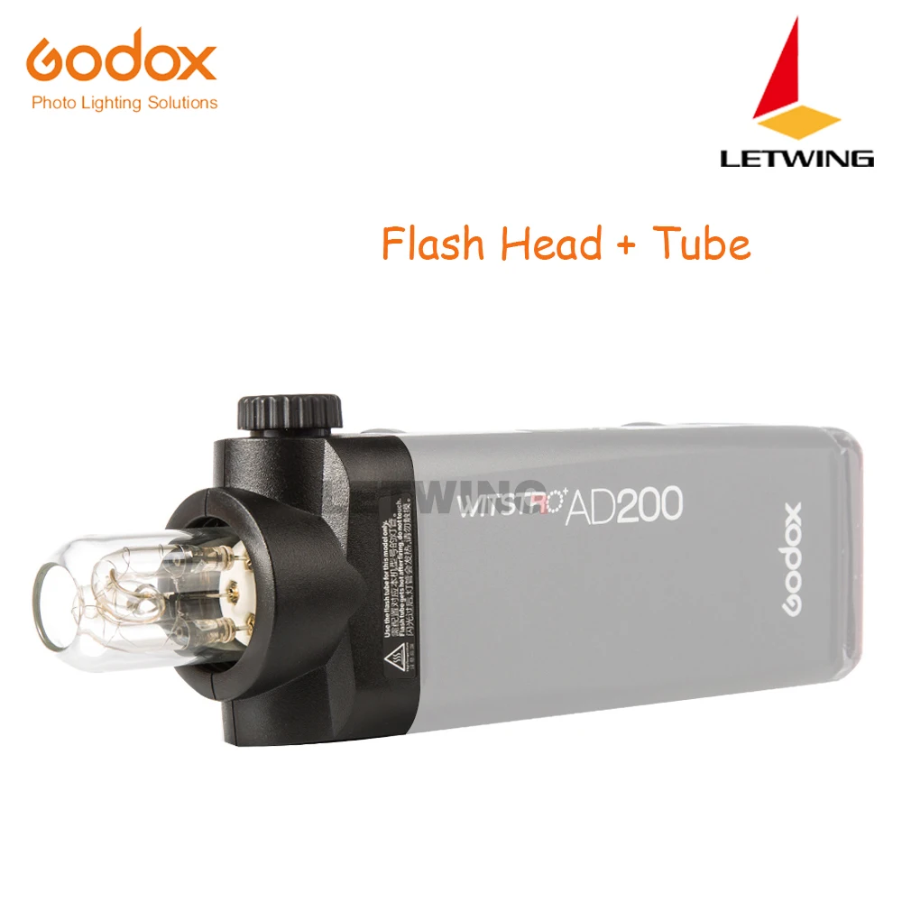 Godox H200 головка Speedlite Tube и Head для AD200 Flash с лампочкой|Аксессуары вспышек| |