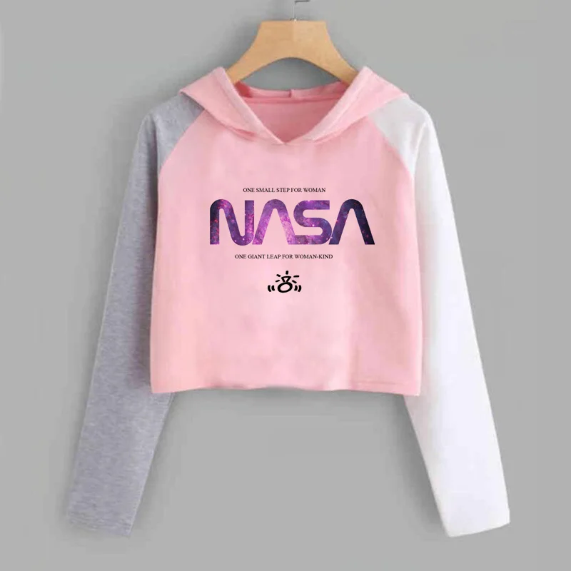 IMMA NEED SPACE Короткая Толстовка Ariana Grande Thank U Next Sweetener Imagine худи укороченный длинный рукав женская повседневная одежда - Цвет: 6