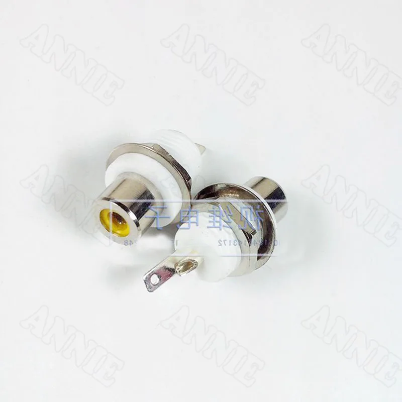 10 шт./лот Чистая медь RCA F разъем AV аудио Мощность Разъем для усилителя Fancier