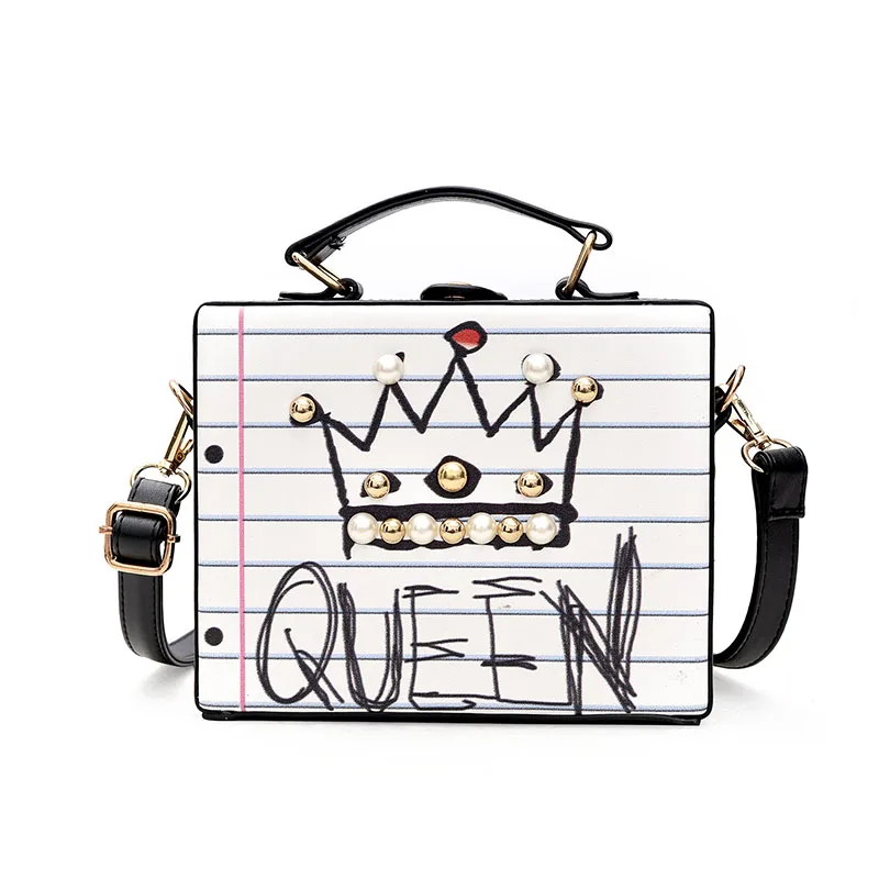 

Bag for women Box bag personality European and American fashion single shoulder slung small square bag port wind handbag