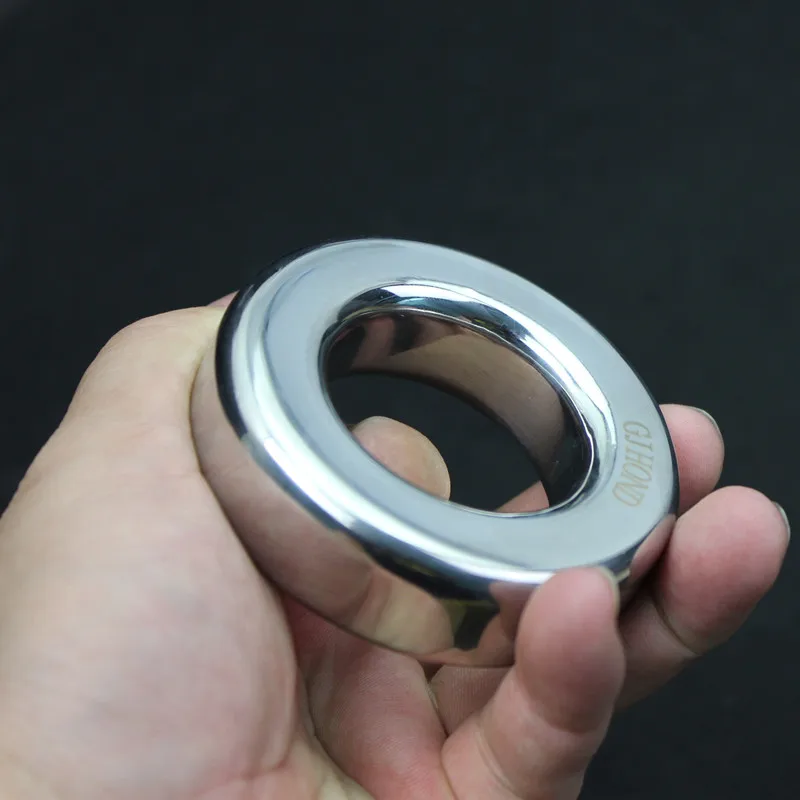 7 размеров мужской мошонку кулон из нержавеющей стали Cockrings тяжелые яички вес