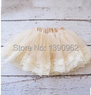 2021 г. Кружевные однотонные юбки для маленьких девочек шифоновая белая фатиновая