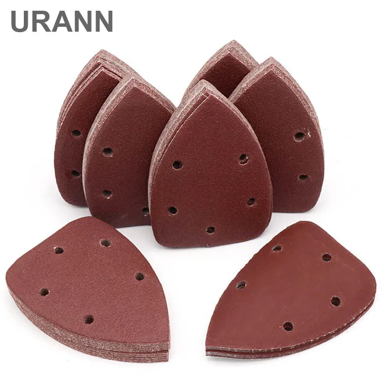 URANN 10 шт. самоклеящаяся наждачная бумага треугольная шлифовальная Песочная