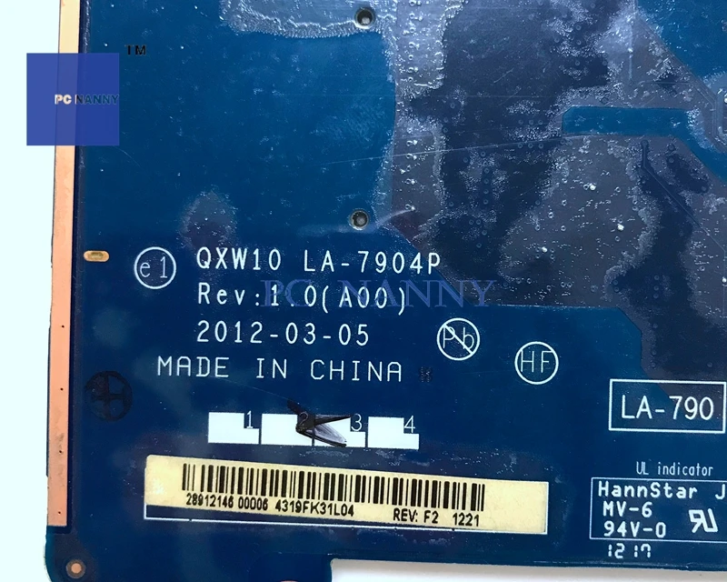 Материнская плата PCNANNY FGK45 0FGK45 QXW10 LA-7904P для материнской платы ноутбука DELL Latitude E5530 |