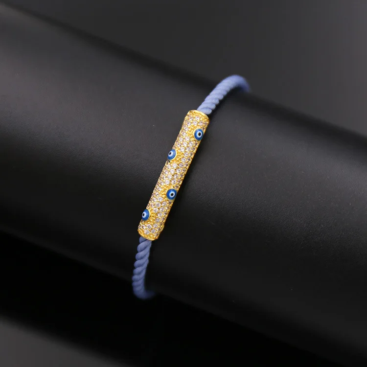 Женский браслет с инкрустацией глаза фианитами|bracelet cz|turkish eye braceleteye bracelet |