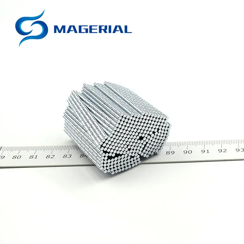 

Micro Precision Magnet Cylinder Diameter 2 0.079'' Small Round Disc 2x5 mm Sensor Mini Magnets Teaching Study 200pcs