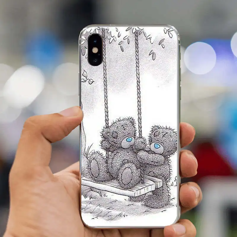 Силиконовый чехол для телефона для iphone XS Max чехол Tatty Teddy Me To You Bear чехол для телефона чехлы для iphone 4 5S SE 6S 7 8plus XR чехол - Цвет: TPU