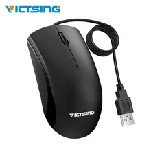 VicTsing офисные Мышь эргономичная Проводная Оптическая USB Мышь дешево 3 Кнопки компьютер Мышь для Win7/8/10/XP Plug& Play Рабочая Мышь