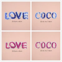 love coco smile sequins patches cap shoe iron on embroidered appliques diy apparel accessories patch clothing fabric badge bu92