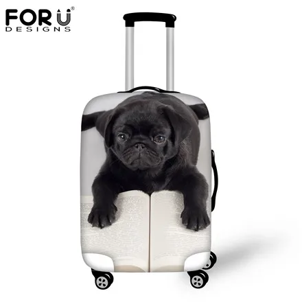 H444 FORUDESIGNS, толстые туристические аксессуары, милый кот, собака, водонепроницаемый, защита от пыли, дождевик для 18-30 дюймов, чехол для багажника, чехол для путешествий - Цвет: H444