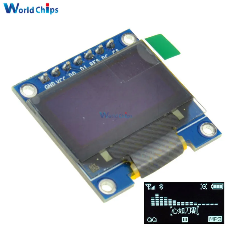 Светодиодный ЖК дисплей 1 3 дюйма х64 O белого цвета для Arduino SPI Communicate|display module|128x64
