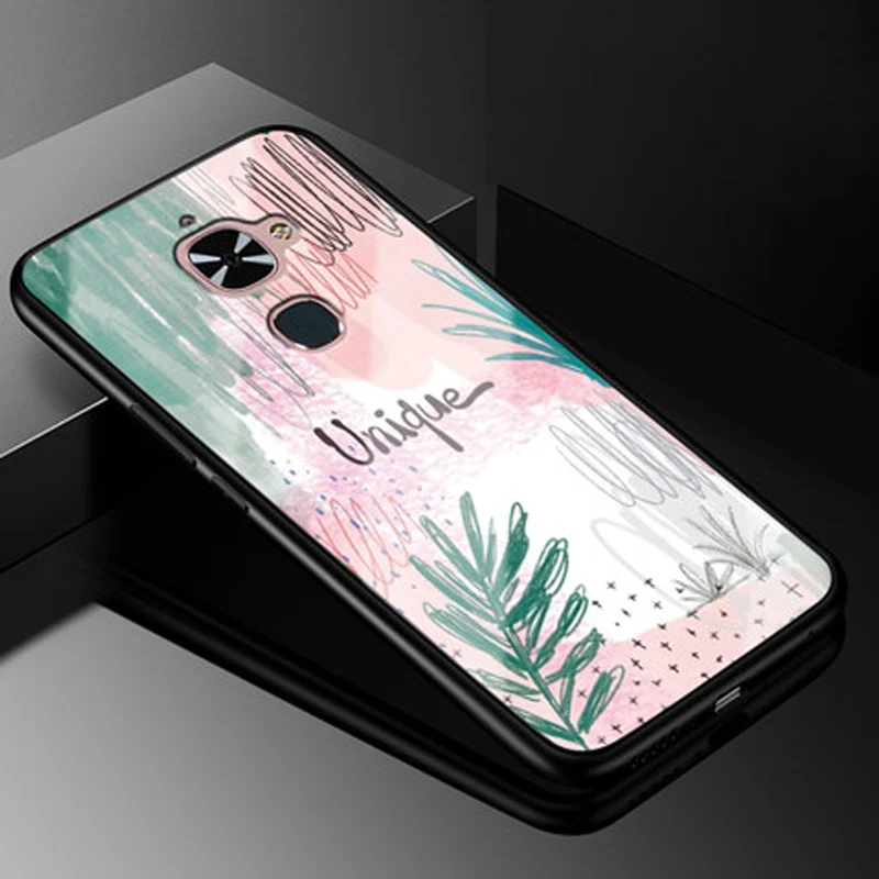 Чехол для Leeco Letv Le S3 X622 роскошное закаленное стекло + задняя крышка с мягкими