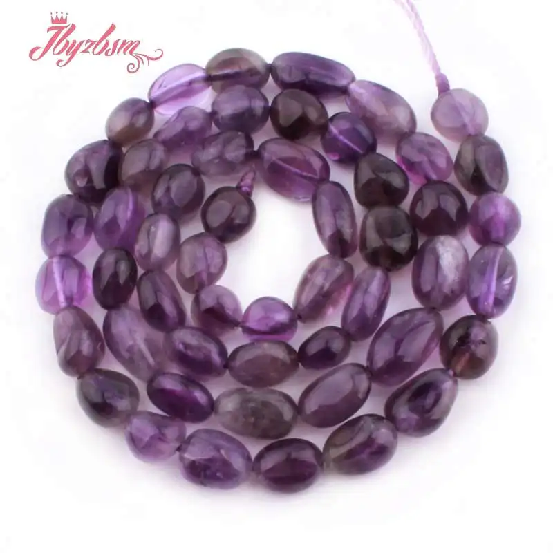 Amethyst 4x6x5-8mm нерегулярный, свободной формы натуральный камень разделитель для DIY ожерелье ювелирные изделия для создания браслетов 1" - Цвет: Amethyst
