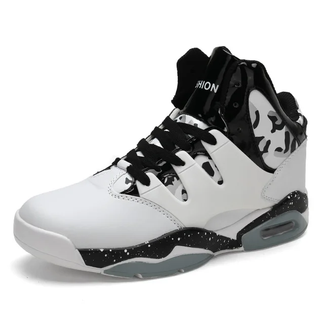 

2021 High Top Cushioning Basketball Shoes Men New Air Light Basketball Sneakers Mens Superstar Outdoor White Sport Shoes 5