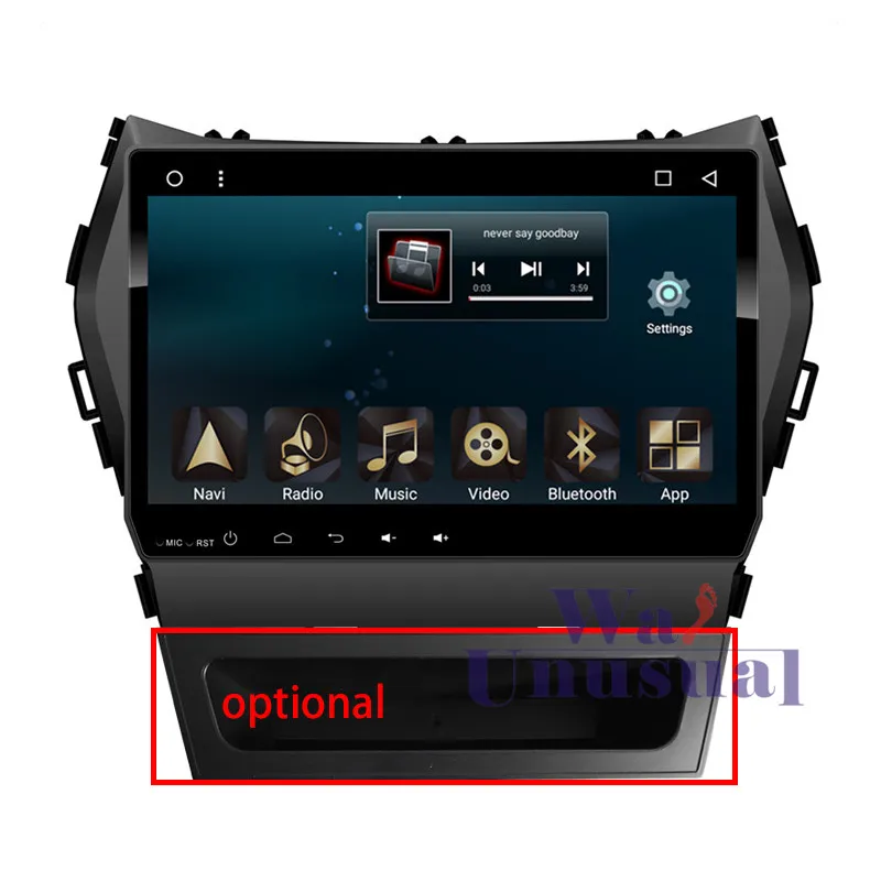 2 din Octa Core 9 дюймов Android 8 1 Автомобильная GPS навигация медиаплеер для Hyundai Santafe 2013