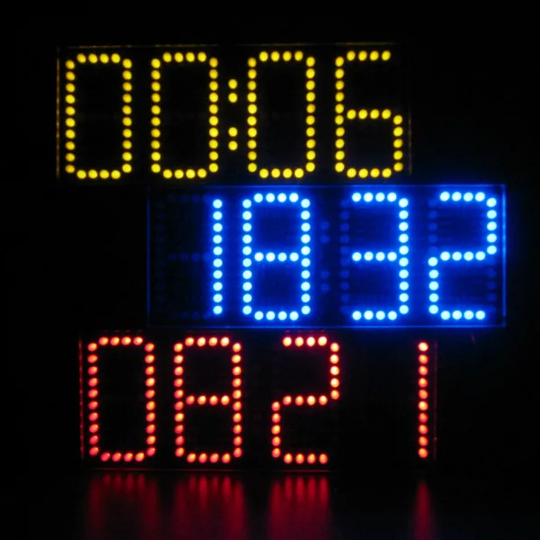 Большой Экран дистанционные часы электронные DIY Kit Алюминий крышки и акриловая