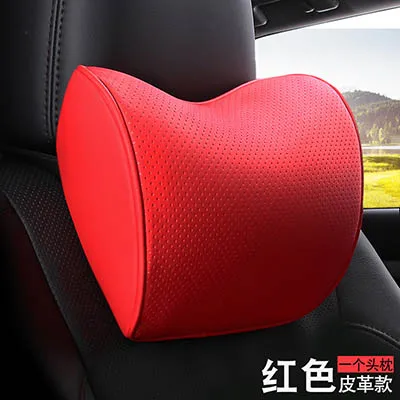 Car Neck Pillow Lumbar Waist Support Headrest Pillows Back Cushion Seat Supports Memory Foam Seat Covers Auto Accessories - Название цвета: b