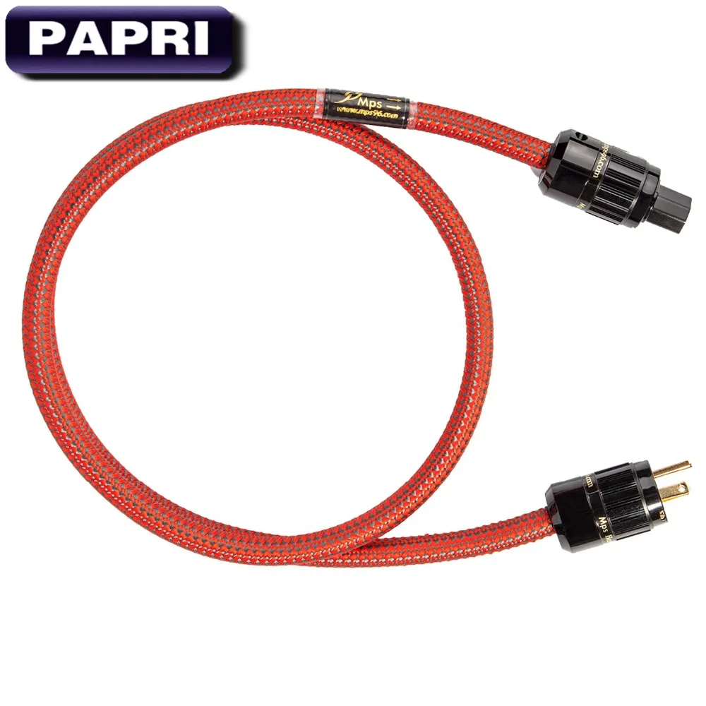 PAPRI C 380 AC HiFi 24K позолоченный разъем 99.9997% OFC кабель питания усиливает аудио шнур DVD CD