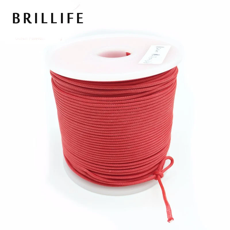 BRILLIFE провод в оплетке рыболовный веревка 1 2 мм 50 м X16 300LB 120 кг подводной охоты