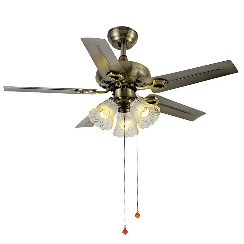 Eusolis Ретро Ventilateur De Indoor Plafond Room Fan потолочные вентиляторы с освещением потолочный