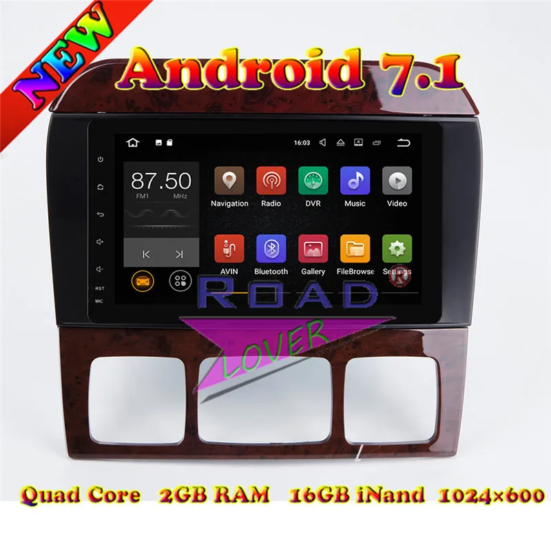 TOPNAVI Android 7 1 автомобильный ПК мультимедийный плеер радио для Mercedes Benz S Class W220/CL W215