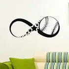 YOYOYU Наклейка на стену Бейсбол логотип Декор теннисные мячи виниловые пареды модный отпугиваемый винил тренажерный зал Diy Украшение домашний YO021