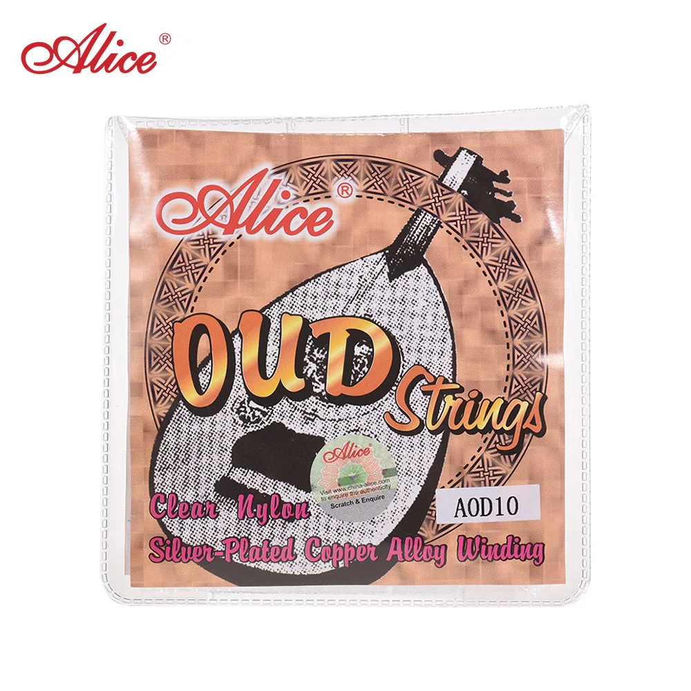 AOD10 10 String AOD12 12-String Oud Strings набор(G-D-A-E-B-F) нейлоновый сердечник посеребренный медный сплав обмотка(. 022-.033) String инструмент части - Цвет: AOD10 10 String