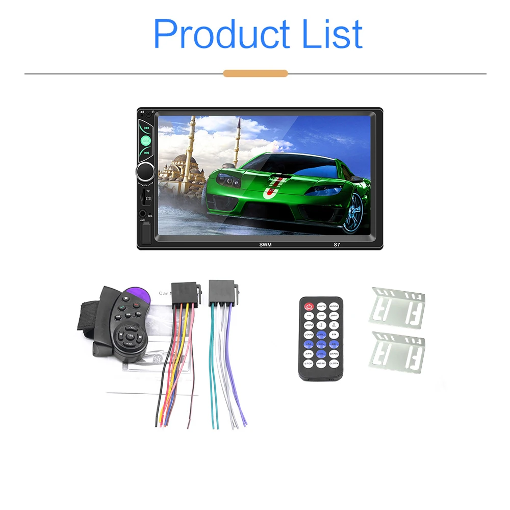 Автомагнитола AMPrime 2 Din " HD Авторадио Зеркало Ссылка для Android/IOS Авто Мультимедиа Поддержка резервная камера аудио стерео плеер