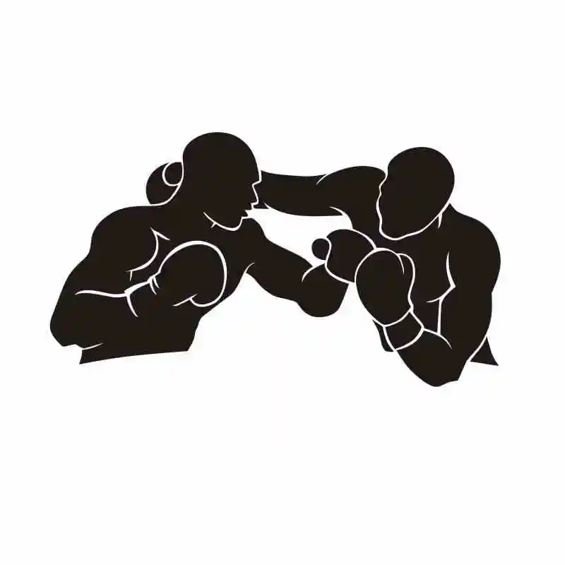 Боксерская Наклейка на стену боксерские перчатки Бесплатная Боевая Виниловая