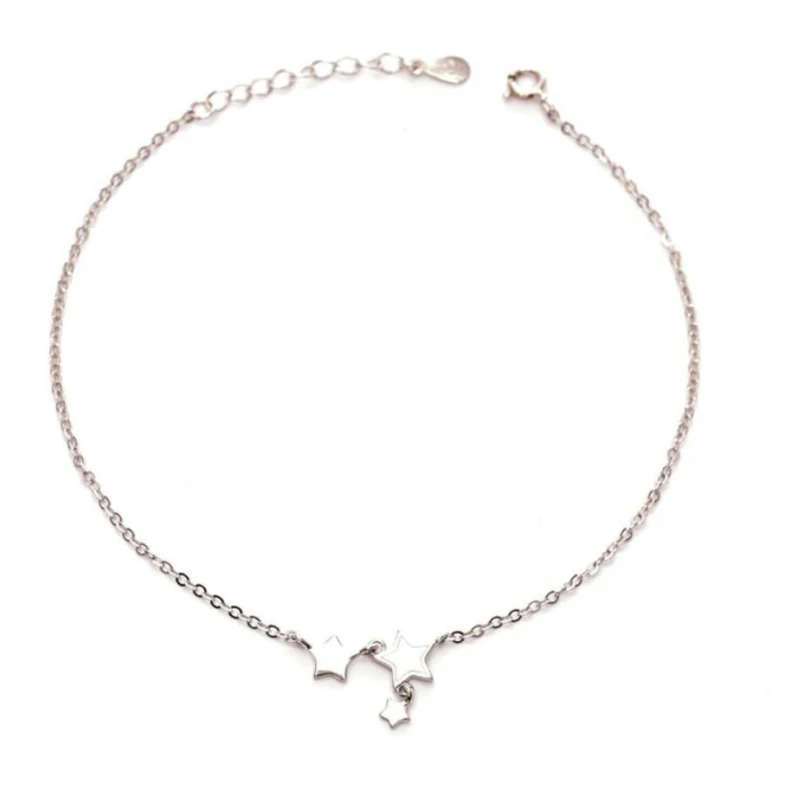 

Original Wishing Star Simple Gift 925 Sterling Silver Temperament Female Trendy Resizable Bracelets SBR033