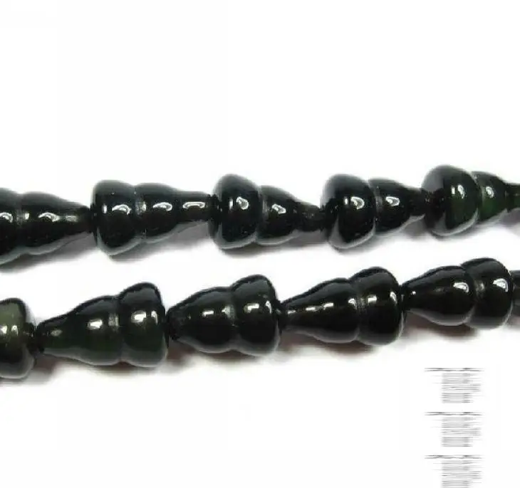 

8 * 12MM natural obsidian gourd semi - finished beads loose beads wholesale natural crystal DIY beaded