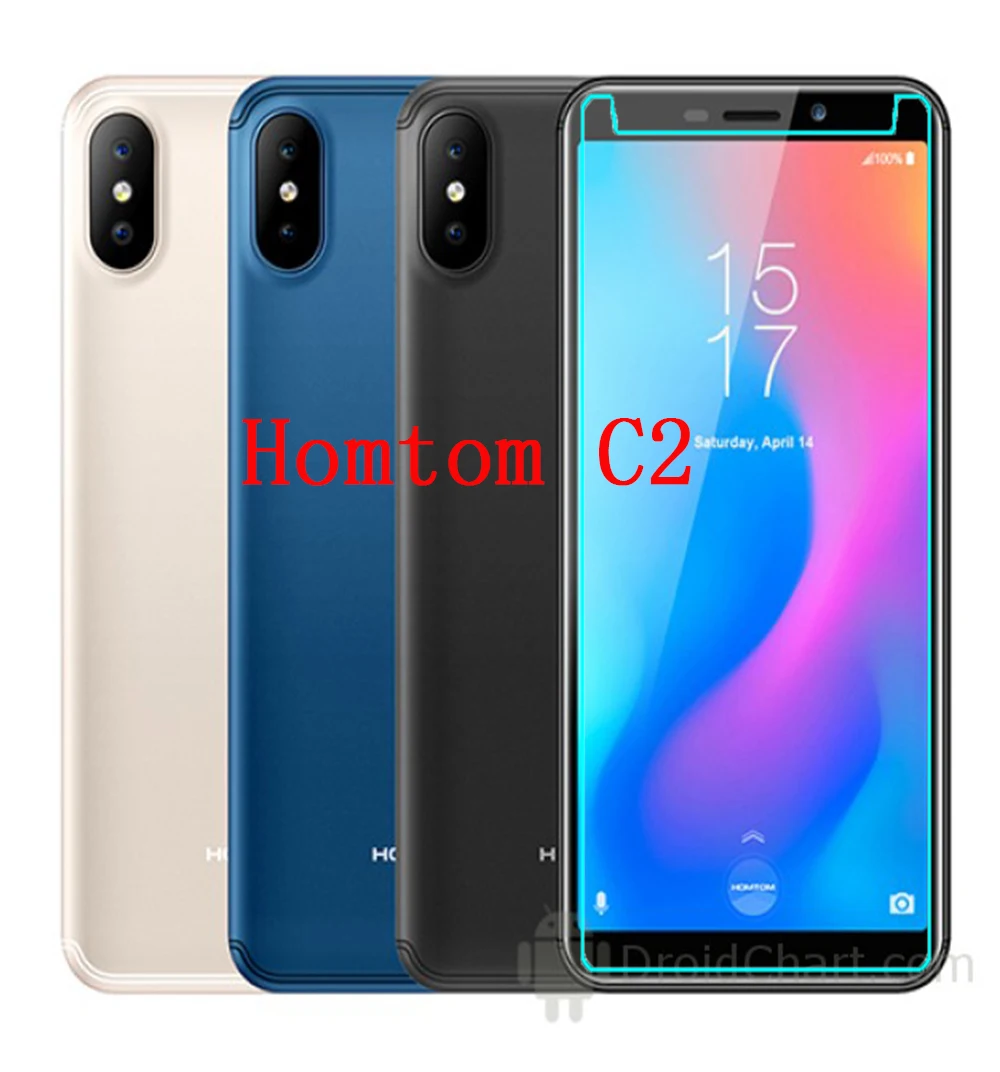 Абсолютная новинка! Премиум закаленное Стекло для HOMTOM C1 C2 C8 H10 R17 S17 Экран защитная пленка 9 H Закаленное стекло Защитная пленка для телефона защитный кожаный чехол для HOMTOM - Цвет: Homtom C2