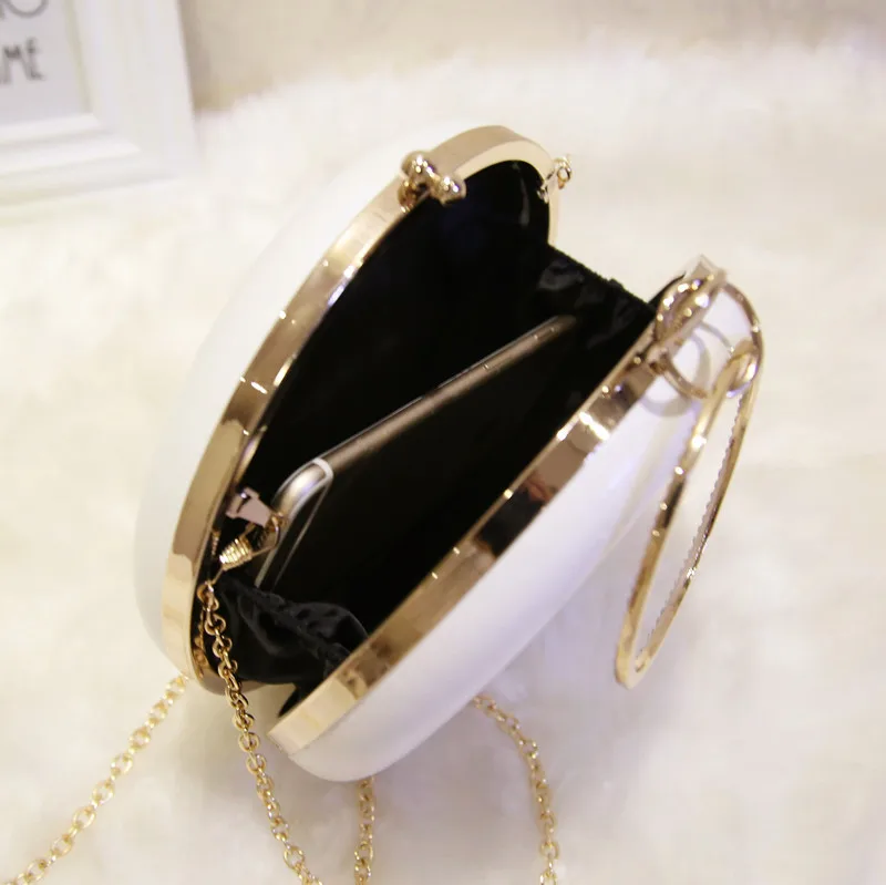 Модный Круглый роскошный клатч с бусинами и бриллиантами вечерняя сумка