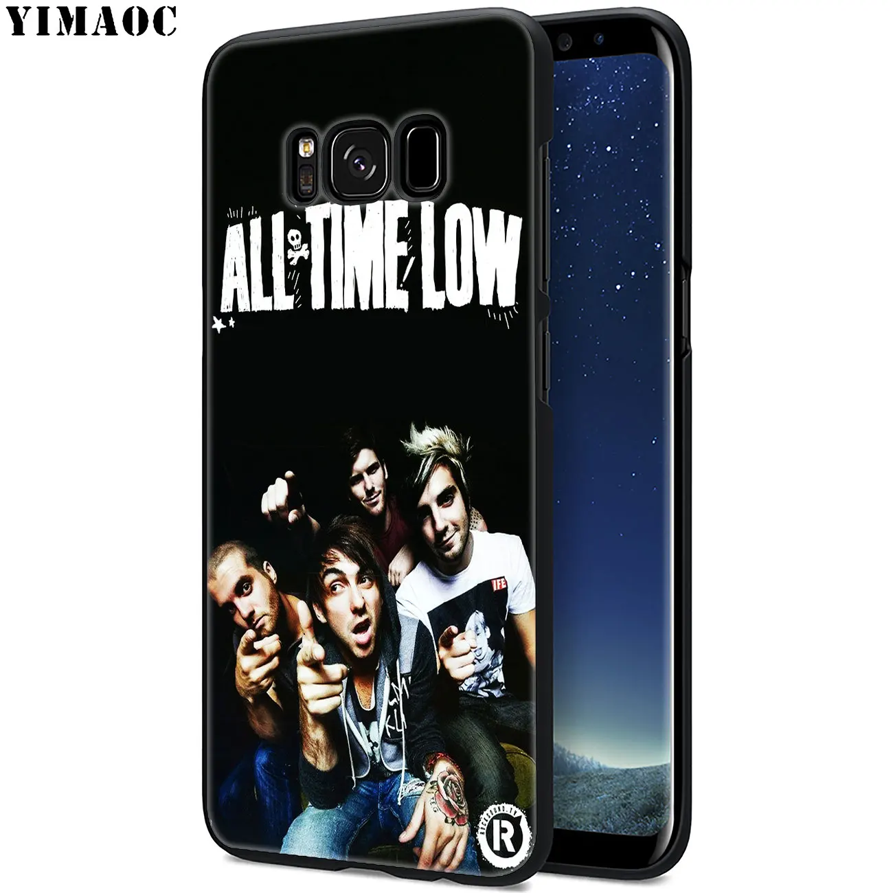 Мягкий силиконовый чехол YIMAOC для телефона Samsung Galaxy A6 Plus A9 A8 A7 2018 A3 A5 2016 2017 черный Note
