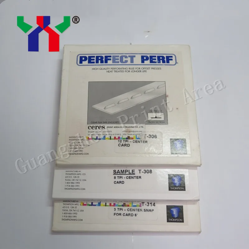 2 шт. Perfect Perf T-411 правила перфорации для офсетных прессов 6tpi-центровая бумага 20