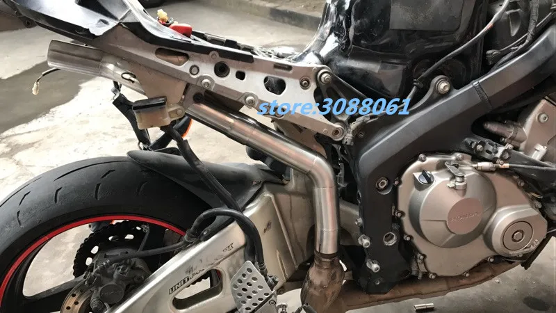Выхлопной глушитель для мотоцикла HONDA CBR600RR F5 2005 2017 из нержавеющей стали|link pipe|pipe