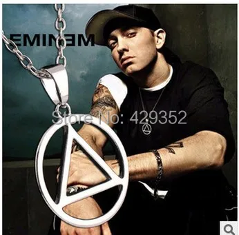 Бесплатная доставка ожерелье 20 шт./лот Eminem мужское классическое треугольное