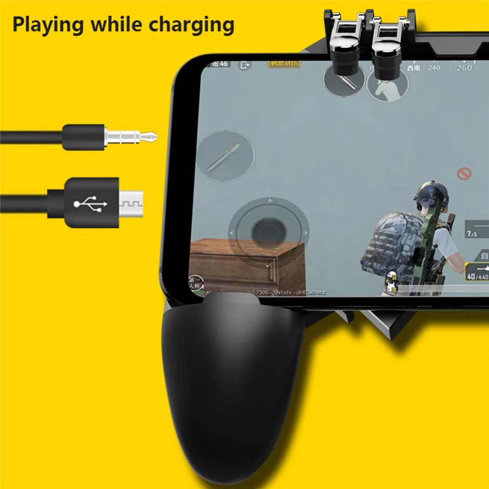 Мобильный игровой контроллер кнопка оборота геймпад для PUBG IOS Android 6 рабочий