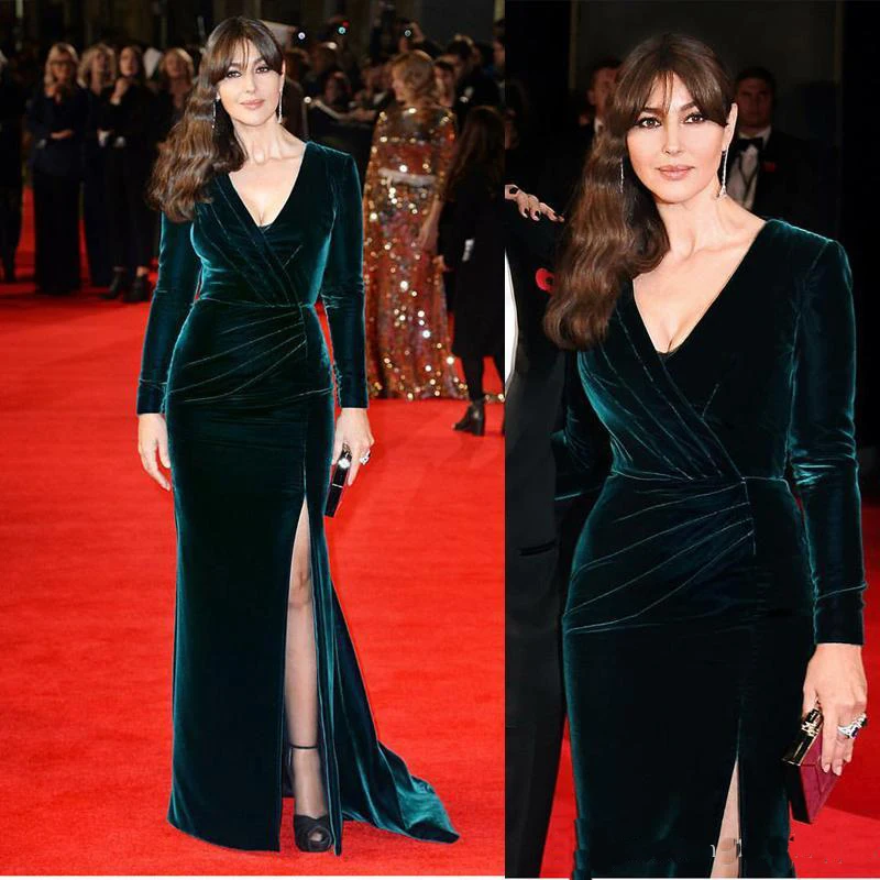 Новые vestido де festa Red Carpet-Линии Длиной До Пола вечерние Платья Pageant | Свадьбы и