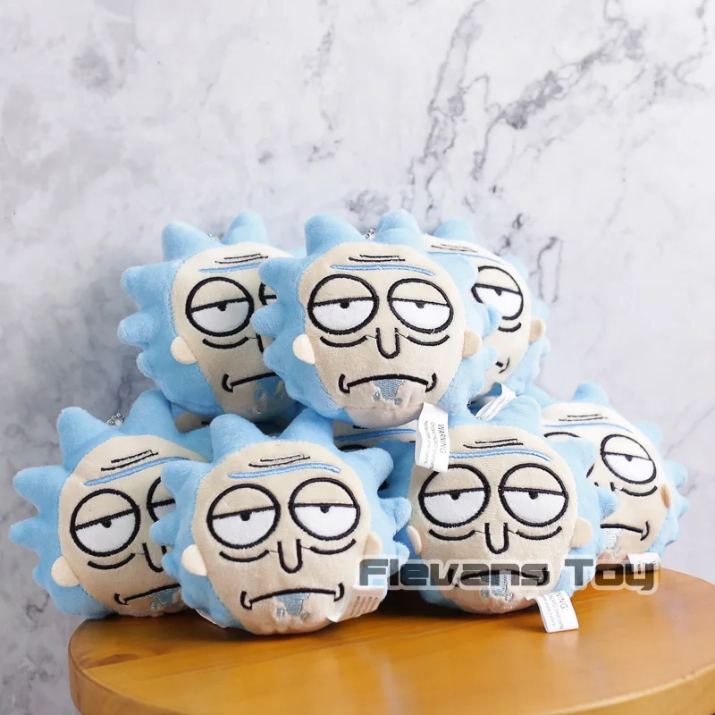 Рик и Морти плюшевые игрушки с рисунками из комиксов Рик Morty дед куклы ключ сумка подвески подарки 10 шт./лот